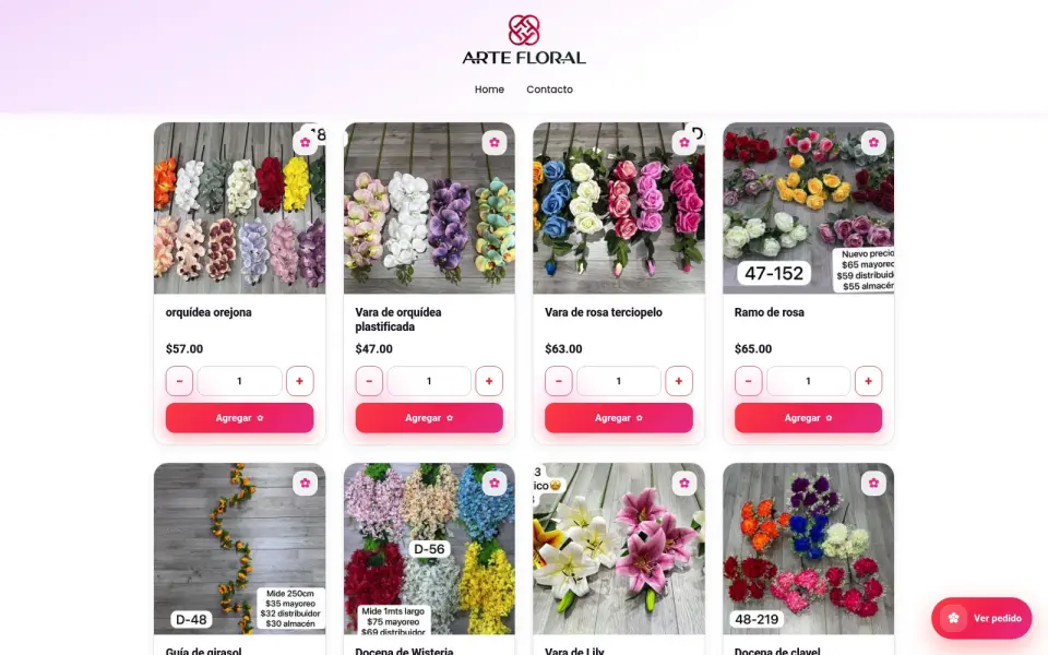 Captura de pantalla de Arte floral MX