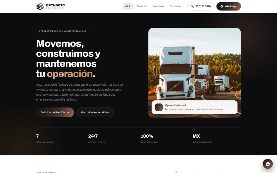Captura de pantalla de BRYNNETC Soluciones