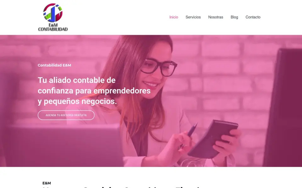 Captura de pantalla de Contabilidad E&M.